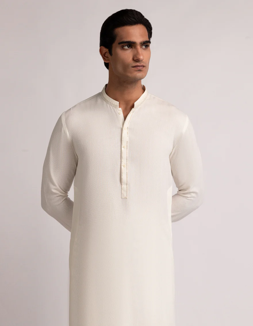 CREAM BLENDED KAMEEZ SHALWAR | JJKS-A-50397/S25/JJ9900-FL - Image 2