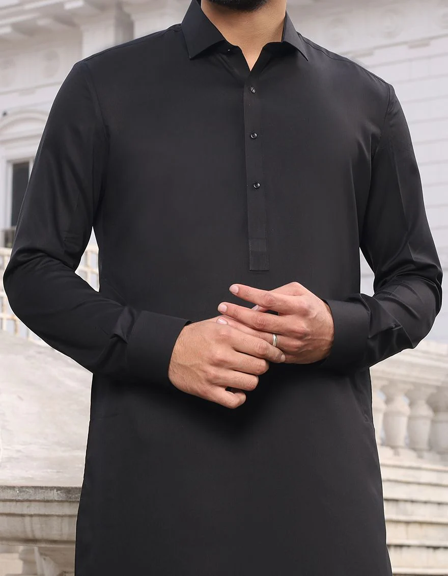 BLACK KAMEEZ SHALWAR | JJKS-A-US-30729-R8-AP/S21/JJ7216 - Image 2