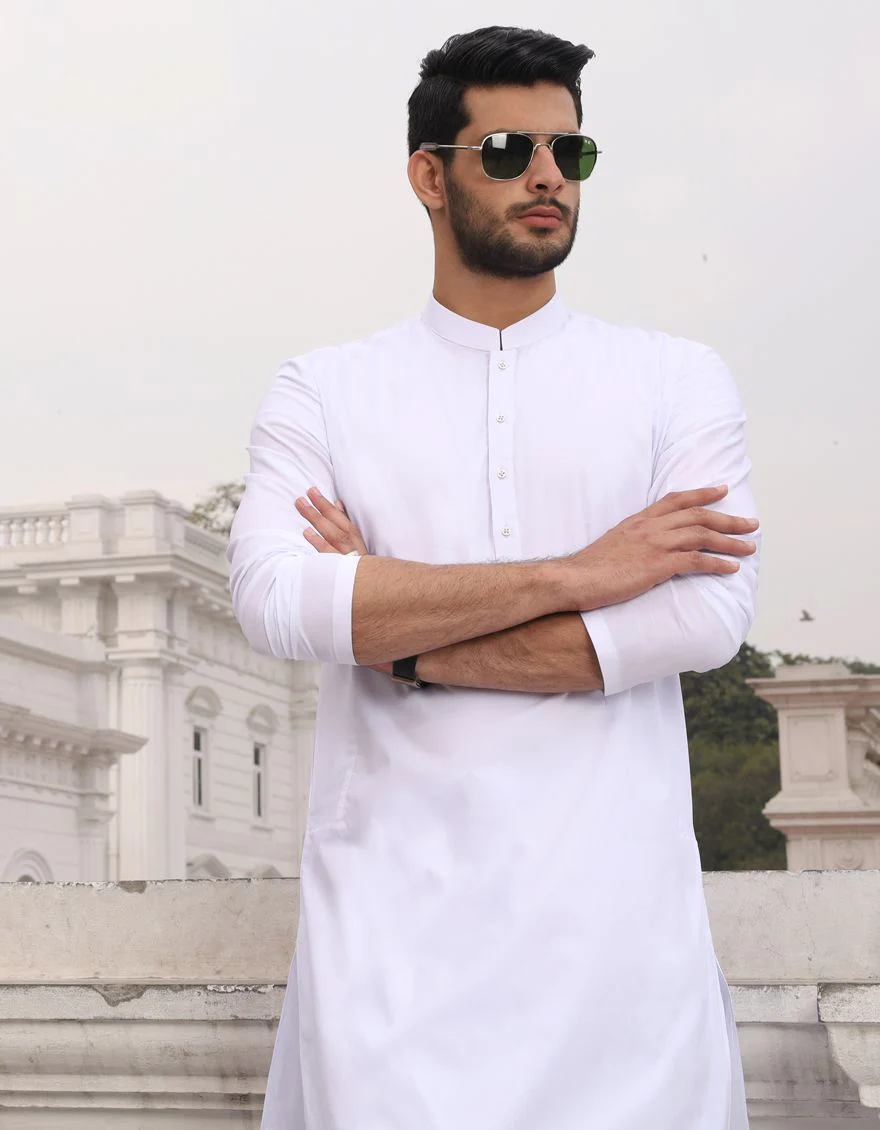 WHITE KAMEEZ SHALWAR | JJKS-A-US-30730-R8-AP/S21/JJ6922 - Image 3