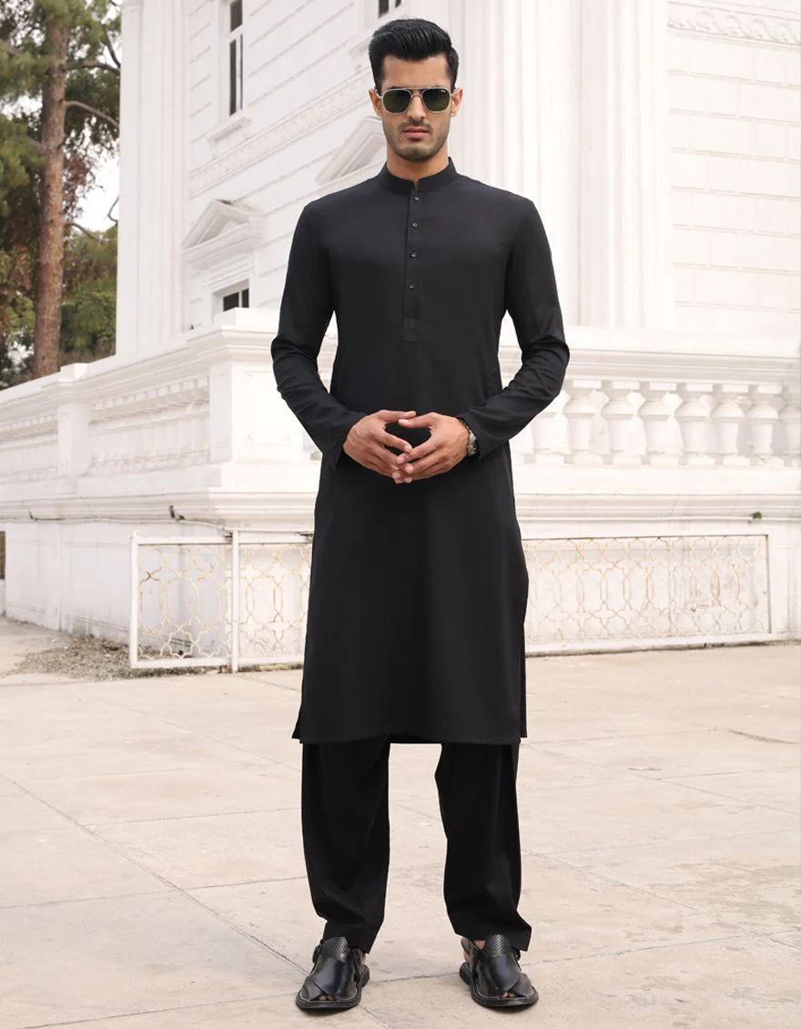 BLACK KAMEEZ SHALWAR | JJKS-A-US-30778-R8-AP/S21/JJ7216 - Image 2