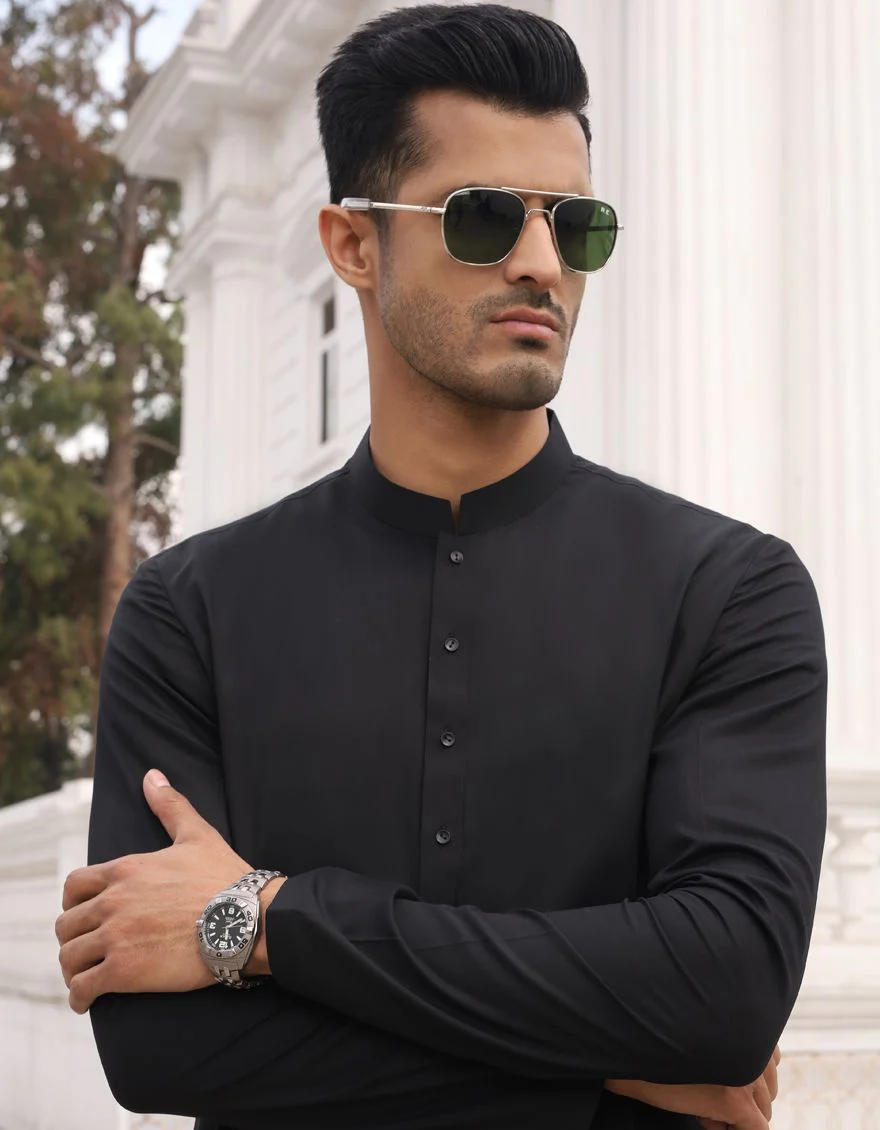 BLACK KAMEEZ SHALWAR | JJKS-A-US-30778-R8-AP/S21/JJ7216 - Image 4