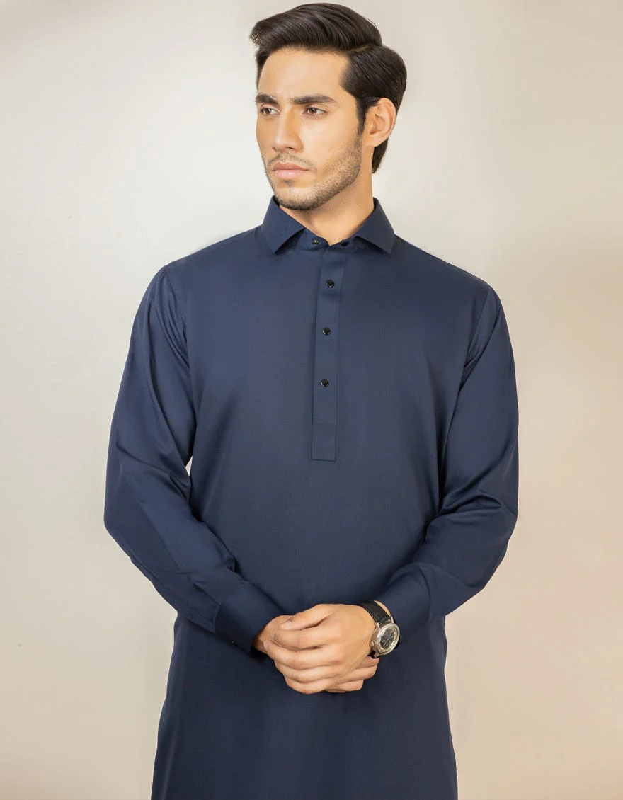 BLUE BLENDED KAMEEZ SHALWAR | JJKS-A-US-30779-R25-AP/S23/JJ8733-PN - Image 3