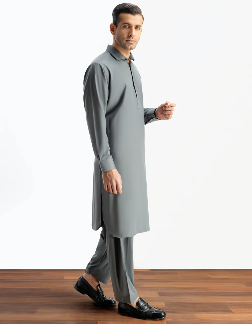 GREY BLENDED KAMEEZ SHALWAR | JJKS-A-US-30820-R20-AP/S23/JJ7565-PN