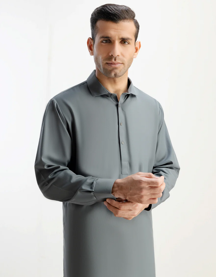 GREY BLENDED KAMEEZ SHALWAR | JJKS-A-US-30820-R20-AP/S23/JJ7565-PN - Image 3