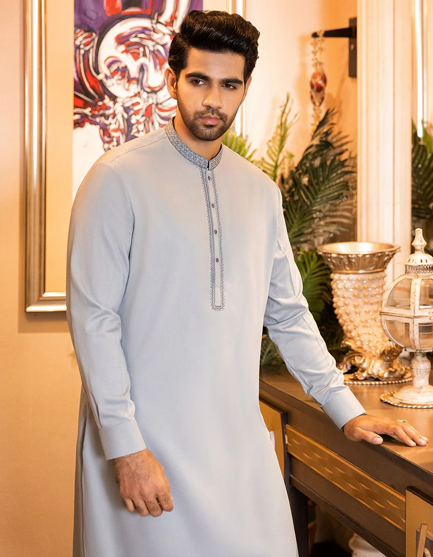 SKY BLUE KAMEEZ SHALWAR | JJKS-A-US-31161/W20/JJ6595 - Image 2