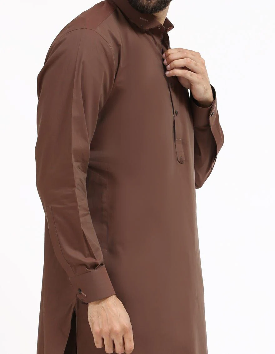DARK BROWN KAMEEZ SHALWAR | JJKS-A-US-32267/S19/JJ6284 - Image 2