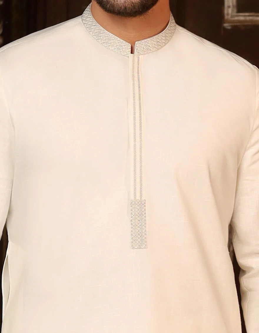 PEARL WHITE KAMEEZ SHALWAR | JJKS-A-US-32455/S21/JJ6949 - Image 2