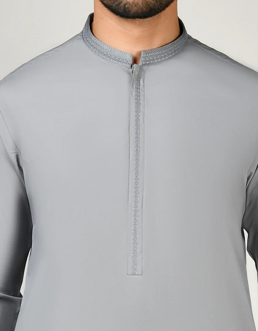 GREY BLENDED KAMEEZ SHALWAR | JJKS-A-US-32860/S23/JJ8713-SF - Image 3