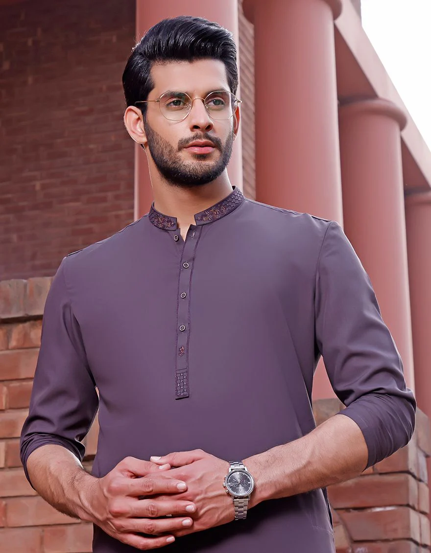 DARK PURPLE KAMEEZ SHALWAR | JJKS-A-US-33301/S21/JJ7360-SF - Image 2