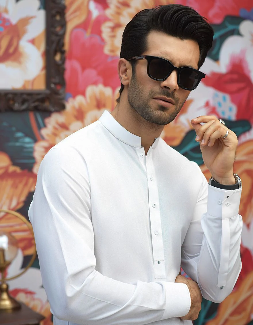 WHITE KAMEEZ SHALWAR | JJKS-A-US-33337/S21/JJ6732 - Image 2