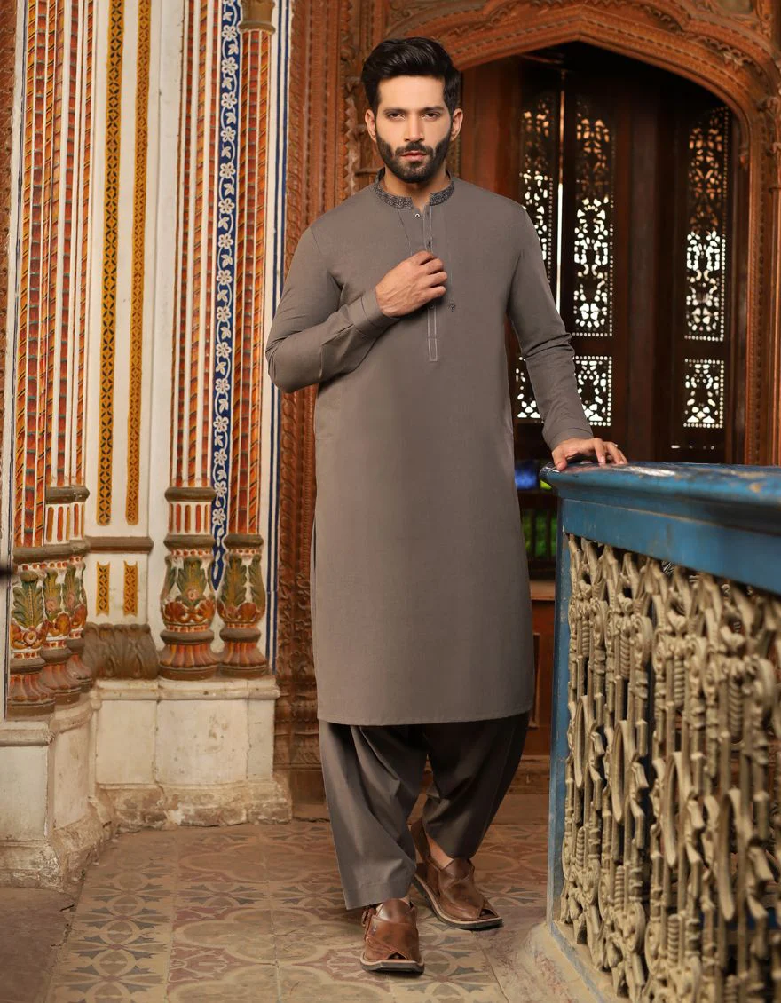 CHARCOAL KAMEEZ SHALWAR | JJKS-A-US-34048/S21/JJ6882