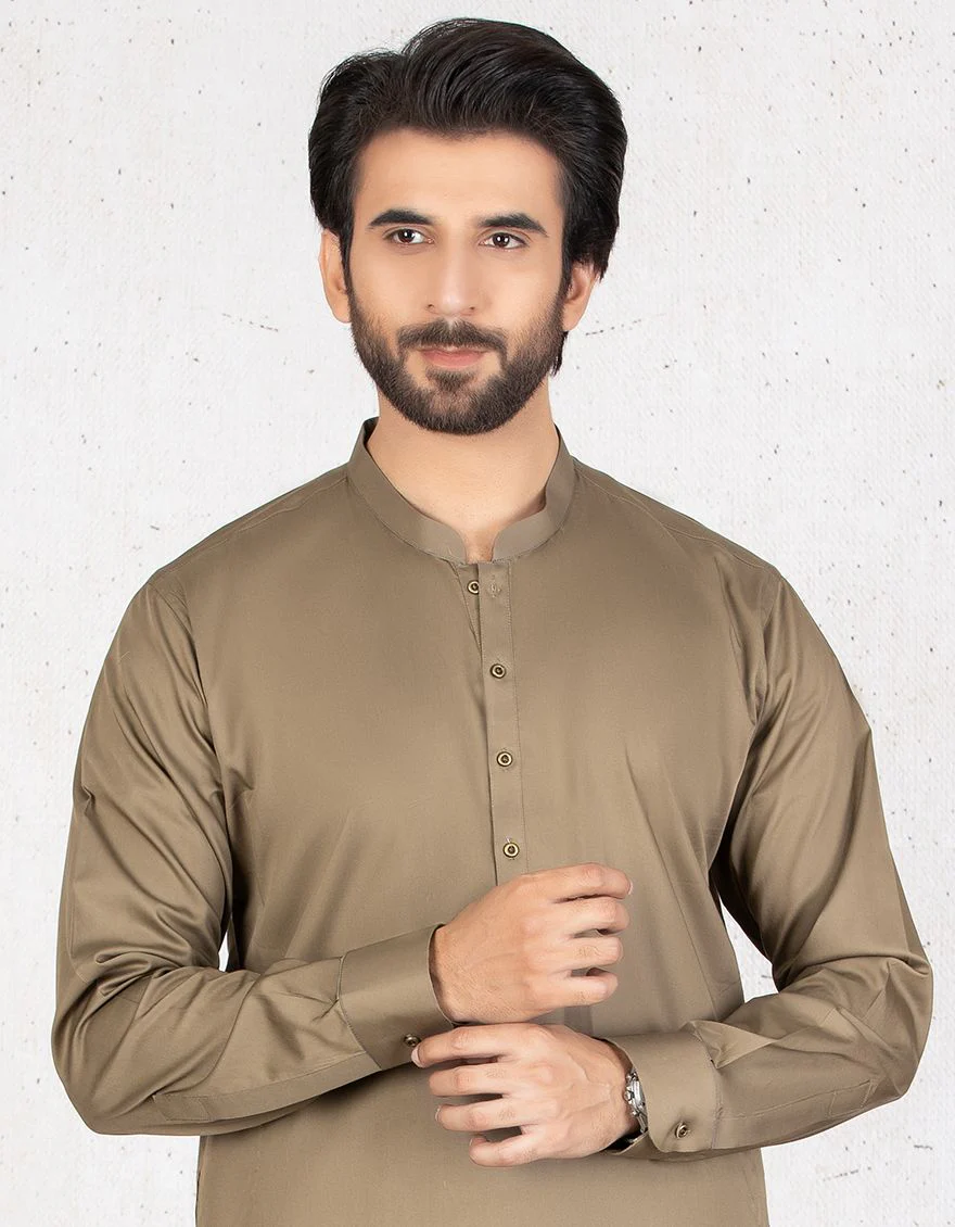 BROWN KAMEEZ SHALWAR | JJKS-A-US-36647-R1/S21/JJ6886-PN - Image 3