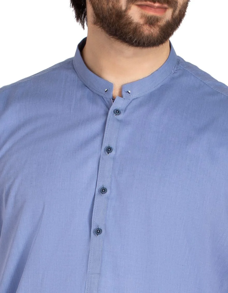BLUE KAMEEZ SHALWAR | JJKS-A-US-36740/W20/JJ7048 - Image 3