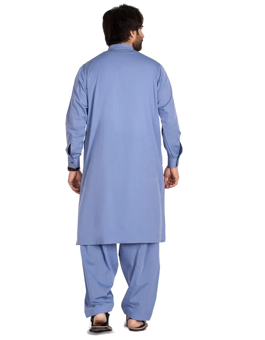 BLUE KAMEEZ SHALWAR | JJKS-A-US-36740/W20/JJ7048 - Image 4