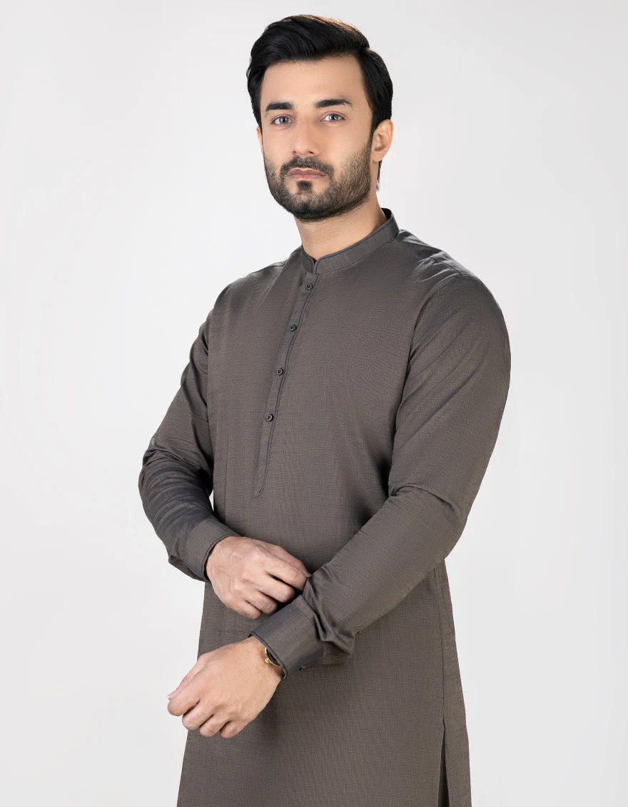 MEHNDI GREEN COTTON KAMEEZ SHALWAR | JJKS-A-US-36967/S23/JJ8326-CL - Image 3