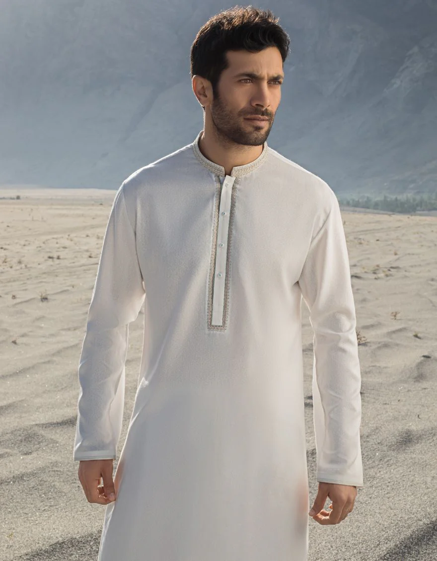 CREAM KAMEEZ SHALWAR | JJKS-A-US-37557/W21/JJ7195-SF - Image 3