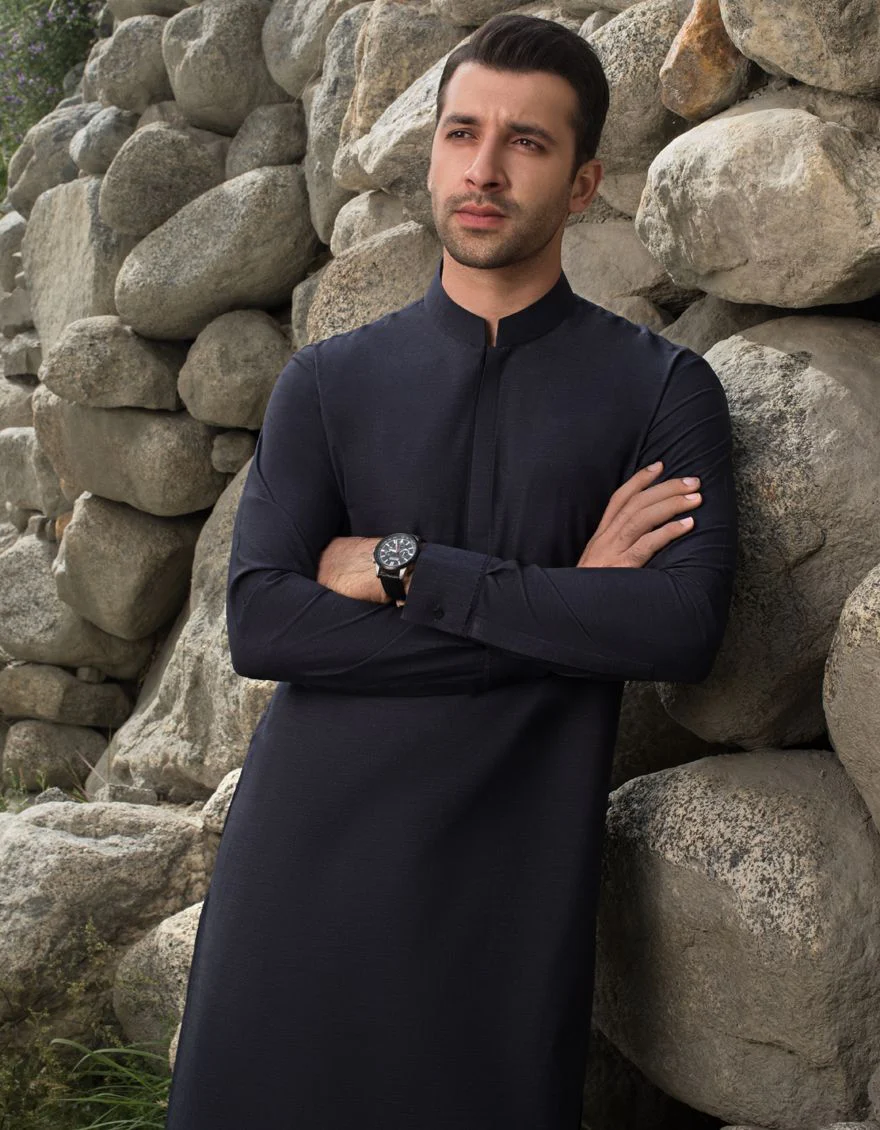 DARK GREY KAMEEZ SHALWAR | JJKS-A-US-40134/W21/JJ7114-PN - Image 5