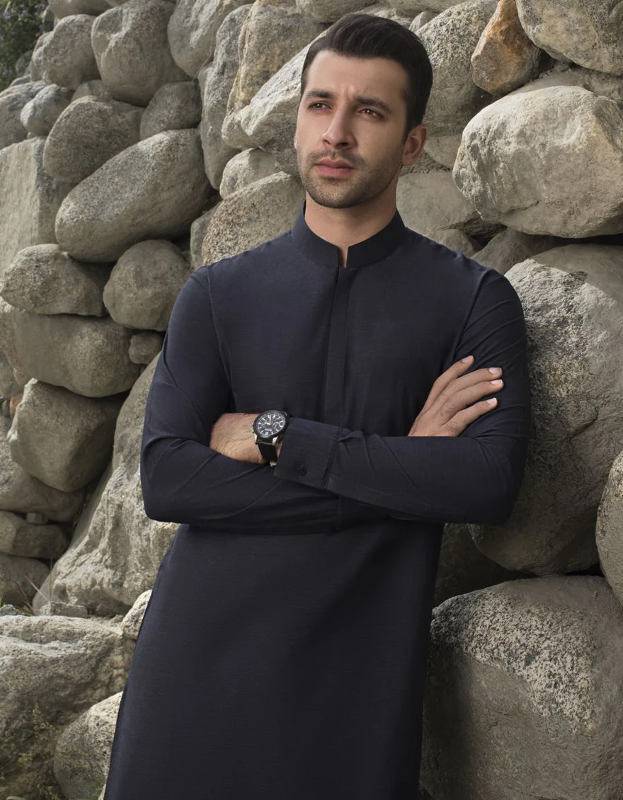 CHOC- BROWN KAMEEZ SHALWAR | JJKS-A-US-40136/W21/JJ7114-PN - Image 3