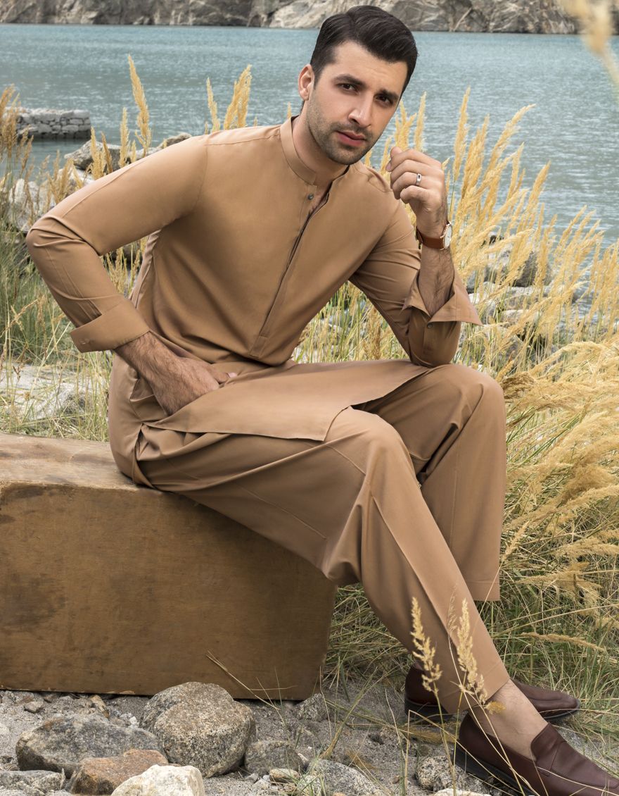 BLUE WINTER KAMEEZ SHALWAR | JJKS-A-US-40138/W21/JJ7183-PN - Image 2