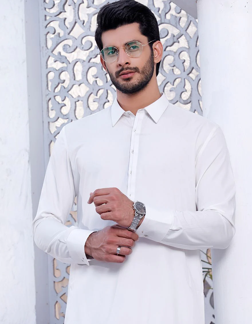WHITE KAMEEZ SHALWAR | JJKS-A-US-42095/S21/JJ7361 - Image 3