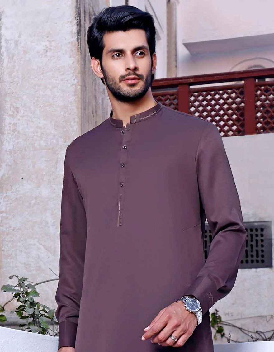 BROWN KAMEEZ SHALWAR | JJKS-A-US-42097/S21/JJ7359 - Image 3