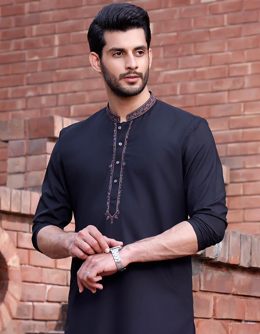 BLACK KAMEEZ SHALWAR | JJKS-A-US-42109/S21/JJ7360 - Image 3