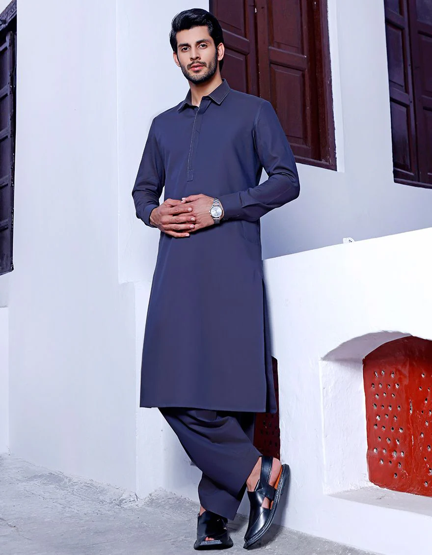 COBALT BLUE KAMEEZ SHALWAR | JJKS-A-US-42116/S21/JJ7111