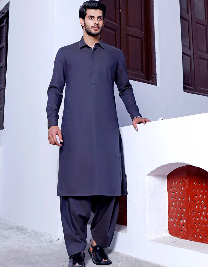 COBALT BLUE KAMEEZ SHALWAR | JJKS-A-US-42116/S21/JJ7111 - Image 2