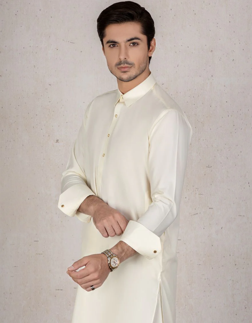 CREAM KAMEEZ SHALWAR | JJKS-A-US-42159 /S21/JJ7182 - Image 2