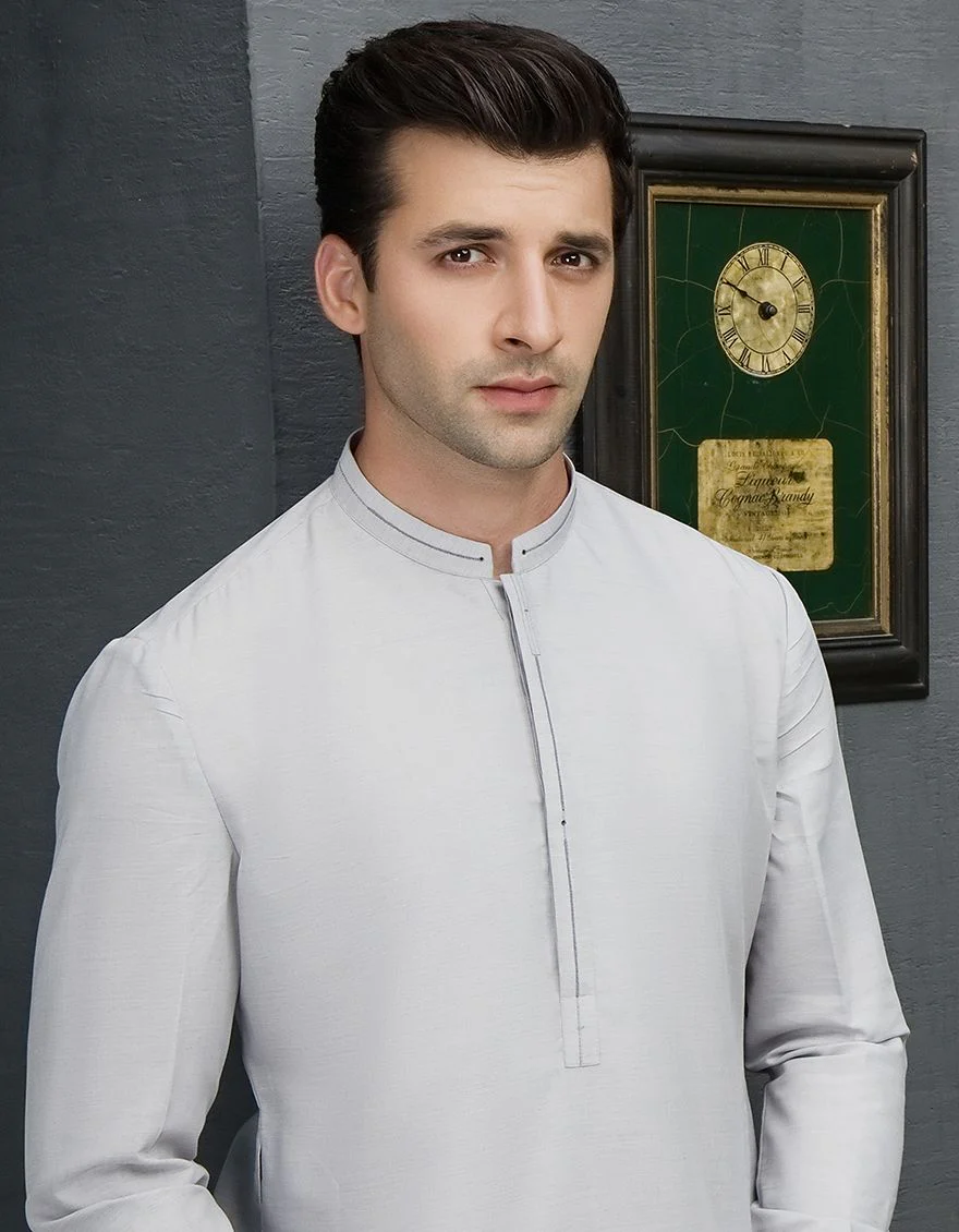 GREY KAMEEZ SHALWAR | JJKS-A-US-42178/S21/JJ7485-CL - Image 3