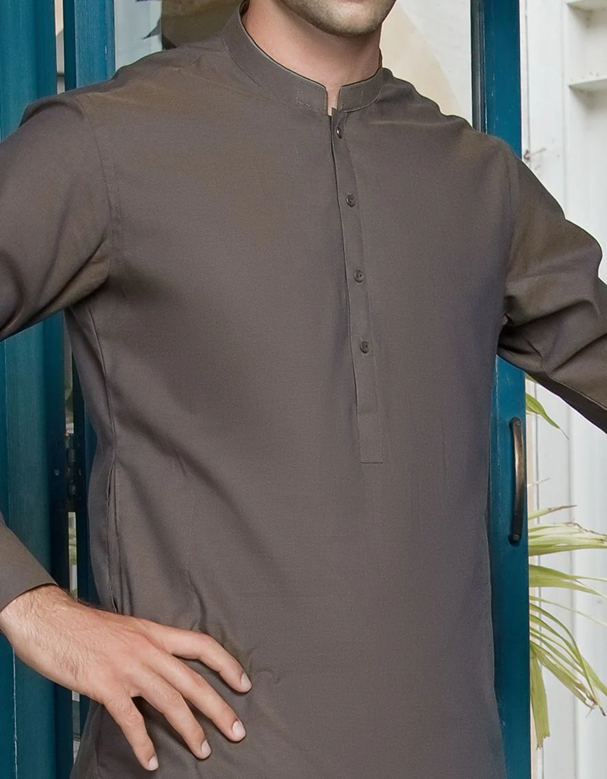 OLIVE KAMEEZ SHALWAR | JJKS-A-US-42207/S21/JJ7111-CL - Image 3