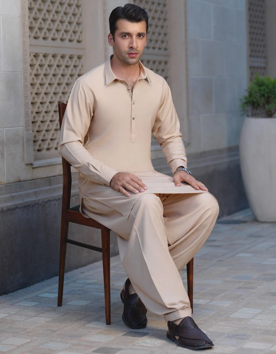 DEEP BROWN GN KAMEEZ SHALWAR | JJKS-A-US-42243/S21/JJ7480-CL - Image 3