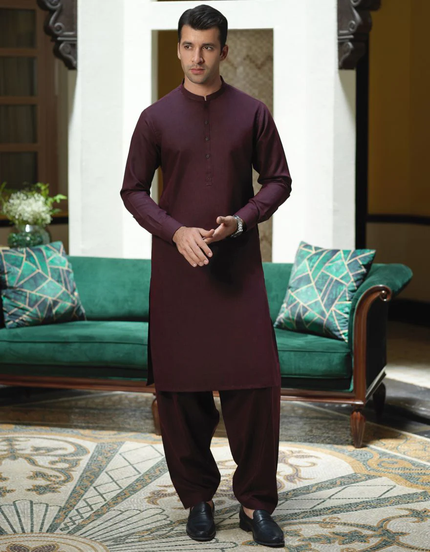 MEHNDI GREEN KAMEEZ SHALWAR | JJKS-A-US-42262/S21/JJ7473-PN - Image 2
