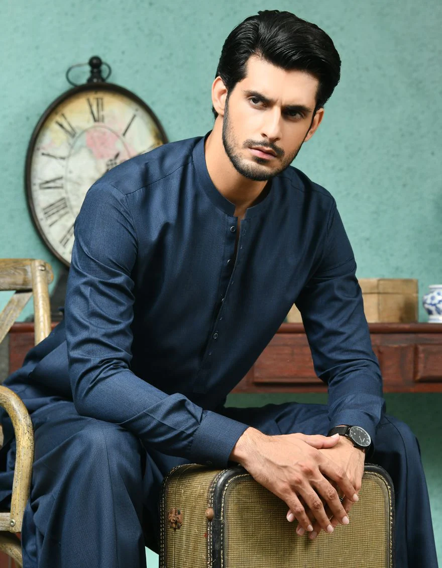 BLUE KAMEEZ SHALWAR | JJKS-A-US-42266/S21/JJ7473-CL - Image 3