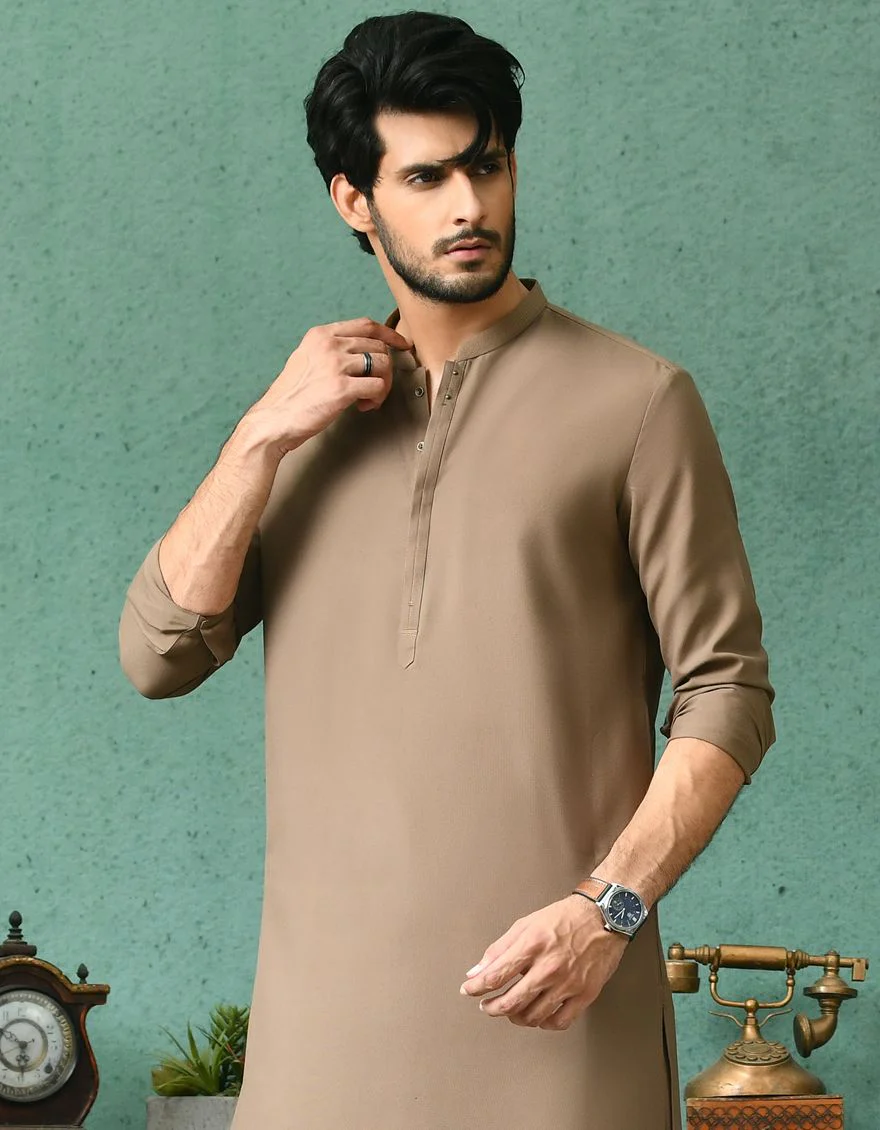 BROWN KAMEEZ SHALWAR | JJKS-A-US-42269/S21/JJ7480-CL - Image 2