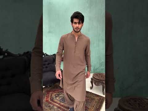 BROWN KAMEEZ SHALWAR | JJKS-A-US-42269/S21/JJ7480-CL - Image 4