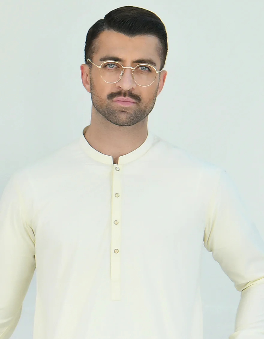 CREAM BLENDED KAMEEZ SHALWAR | JJKS-A-US-42388/S22/JJ7196-CL - Image 2