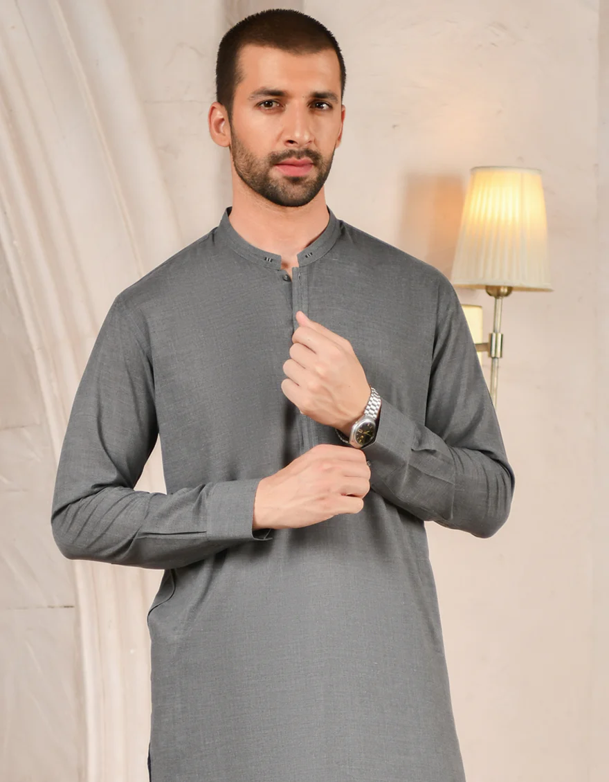 GREY VISCOSE KAMEEZ SHALWAR | JJKS-A-US-42397/S22/JJ8261-CL - Image 4