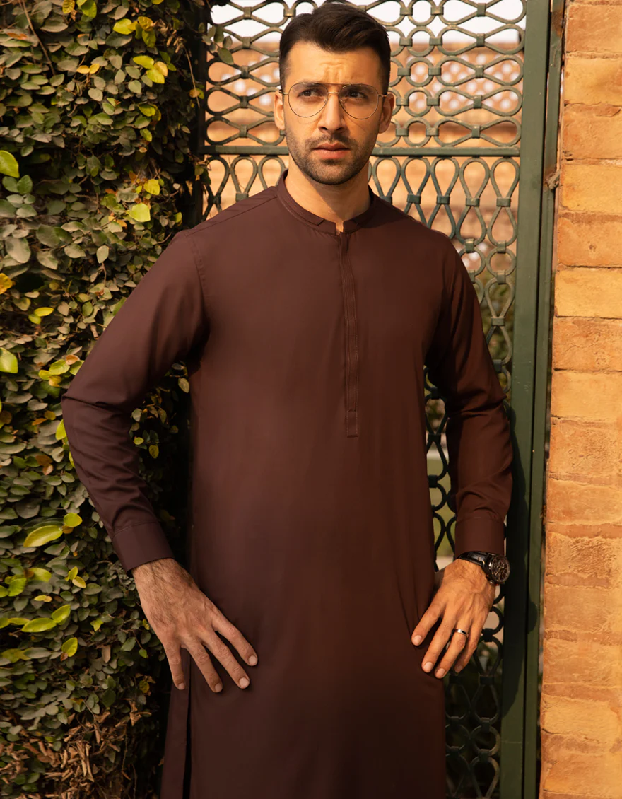 PLUM VISCOSE KAMEEZ SHALWAR | JJKS-A-US-44012/S22/JJ8111-CL - Image 3
