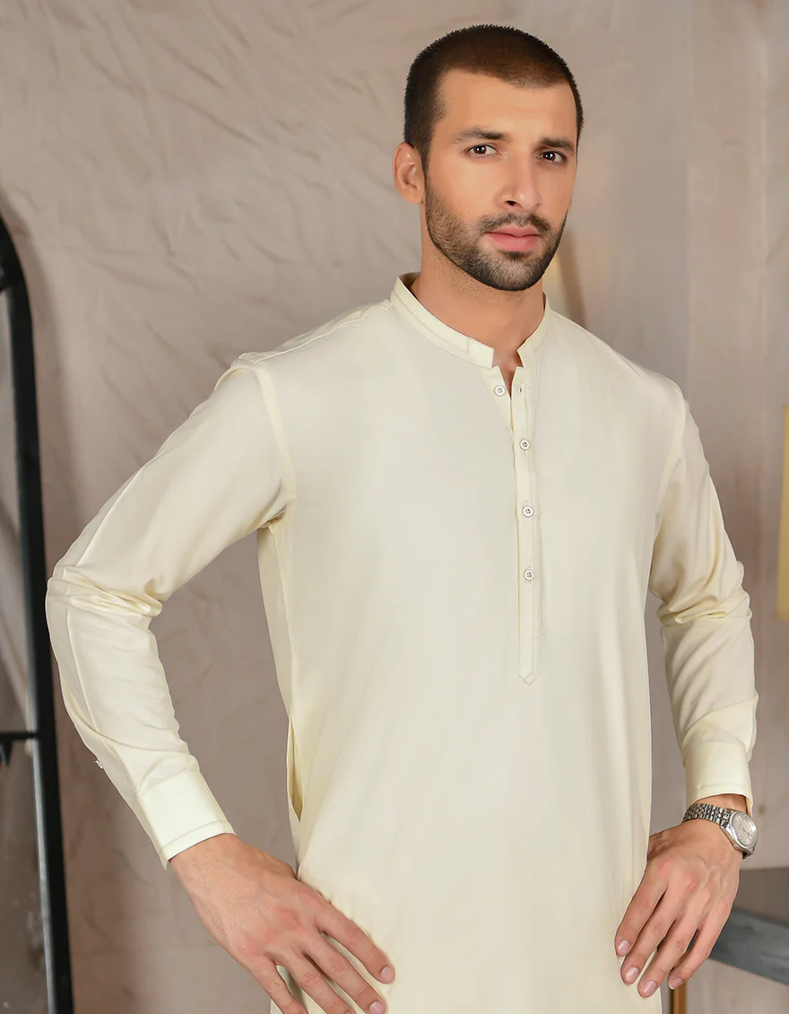 CREAM VISCOSE KAMEEZ SHALWAR | JJKS-A-US-44034/S22/JJ7196-CL - Image 2