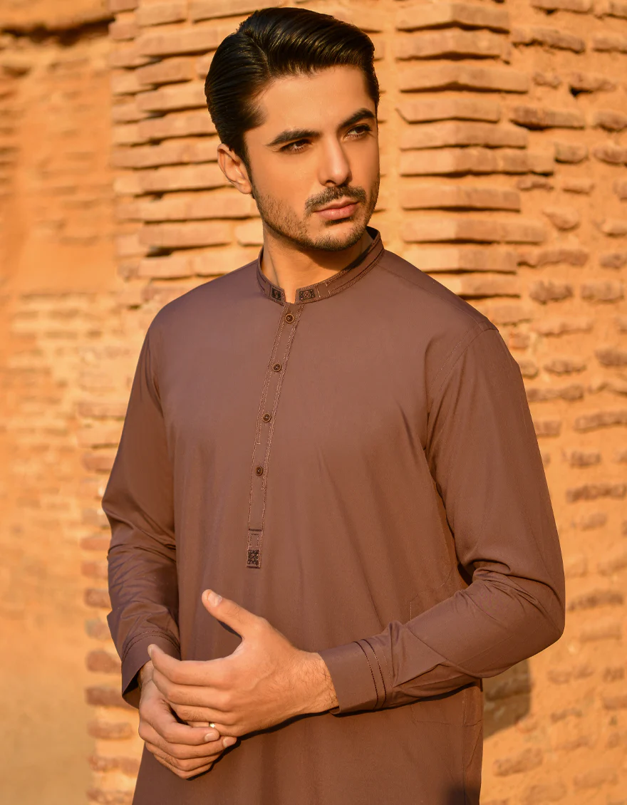 PLUM BLENDED KAMEEZ SHALWAR | JJKS-A-US-44037/S22/JJ8121-SF - Image 2