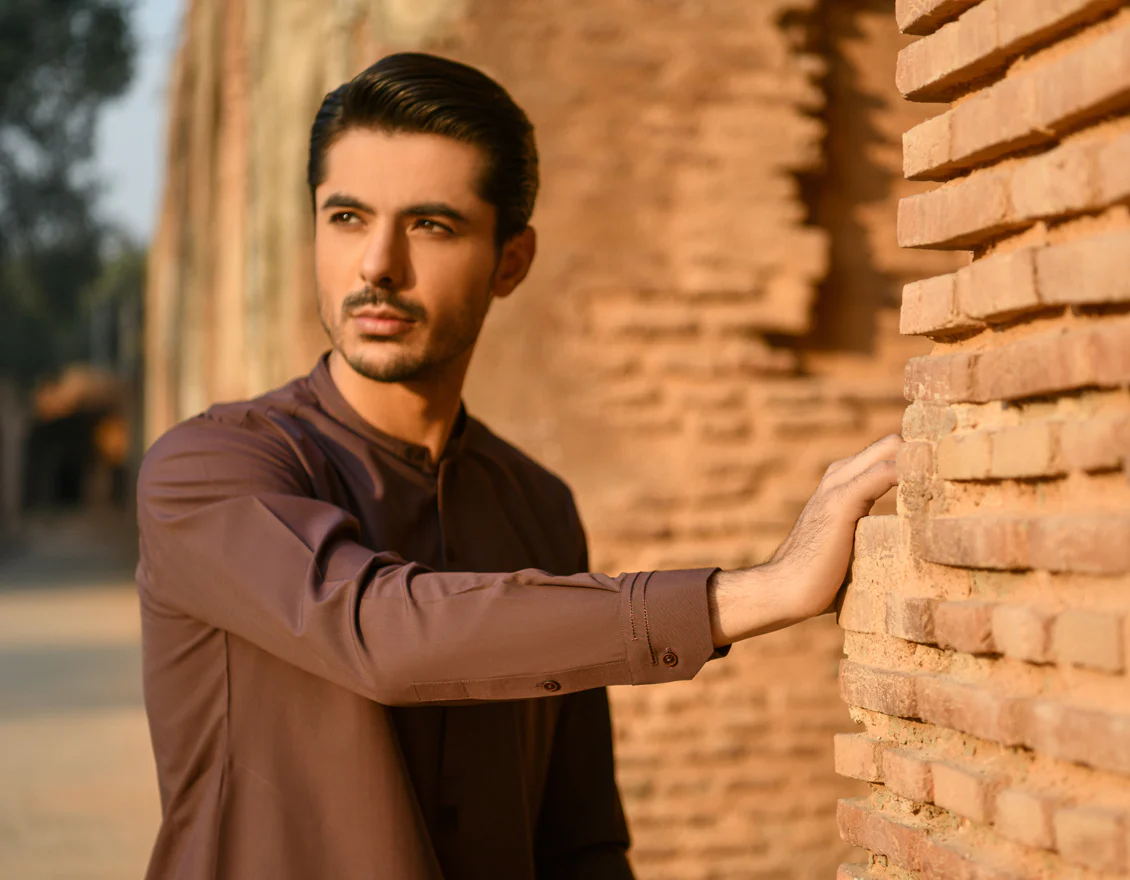 PLUM BLENDED KAMEEZ SHALWAR | JJKS-A-US-44037/S22/JJ8121-SF - Image 3