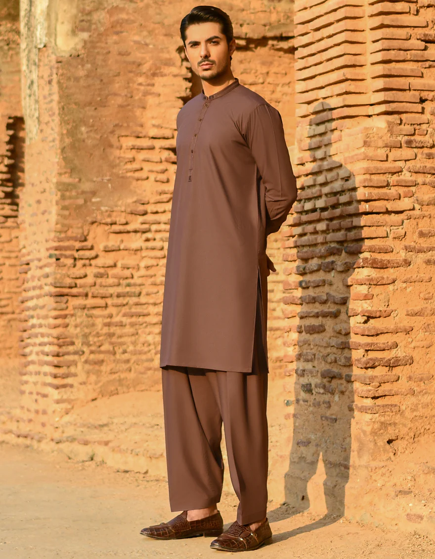 PLUM BLENDED KAMEEZ SHALWAR | JJKS-A-US-44037/S22/JJ8121-SF - Image 4