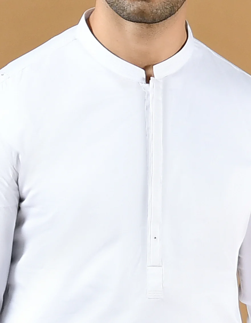 WHITE COTTON KAMEEZ SHALWAR | JJKS-A-US-44087/S22/JJ7544-CL - Image 2