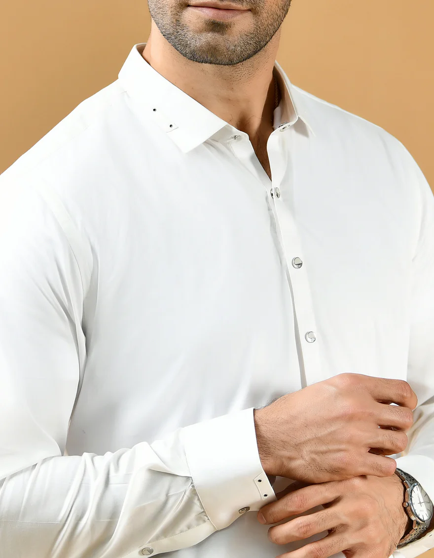 OFF WHITE COTTON KURTA | JJKS-A-US-44088/S22/JJ7544-CL - Image 2