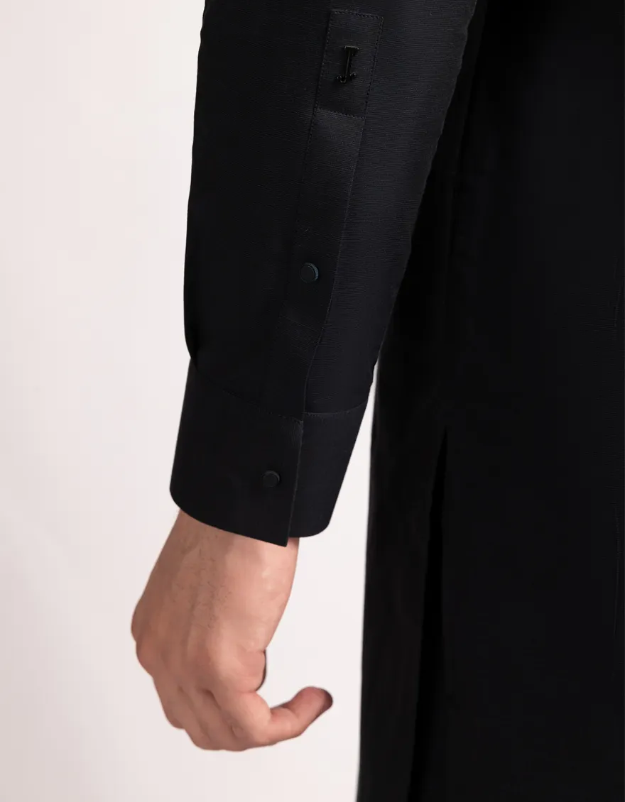 NAVY BLUE COTTON KAMEEZ SHALWAR | JJKS-S-33565/S25/JJ10022-PN - Image 4