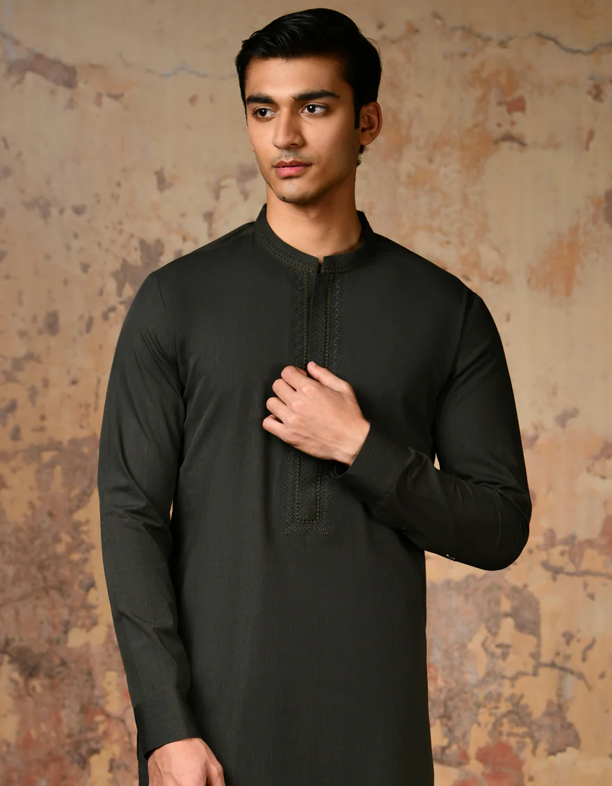 GREEN CVC KAMEEZ SHALWAR | JJKS-S-37828/S24/JJ8 - Image 2