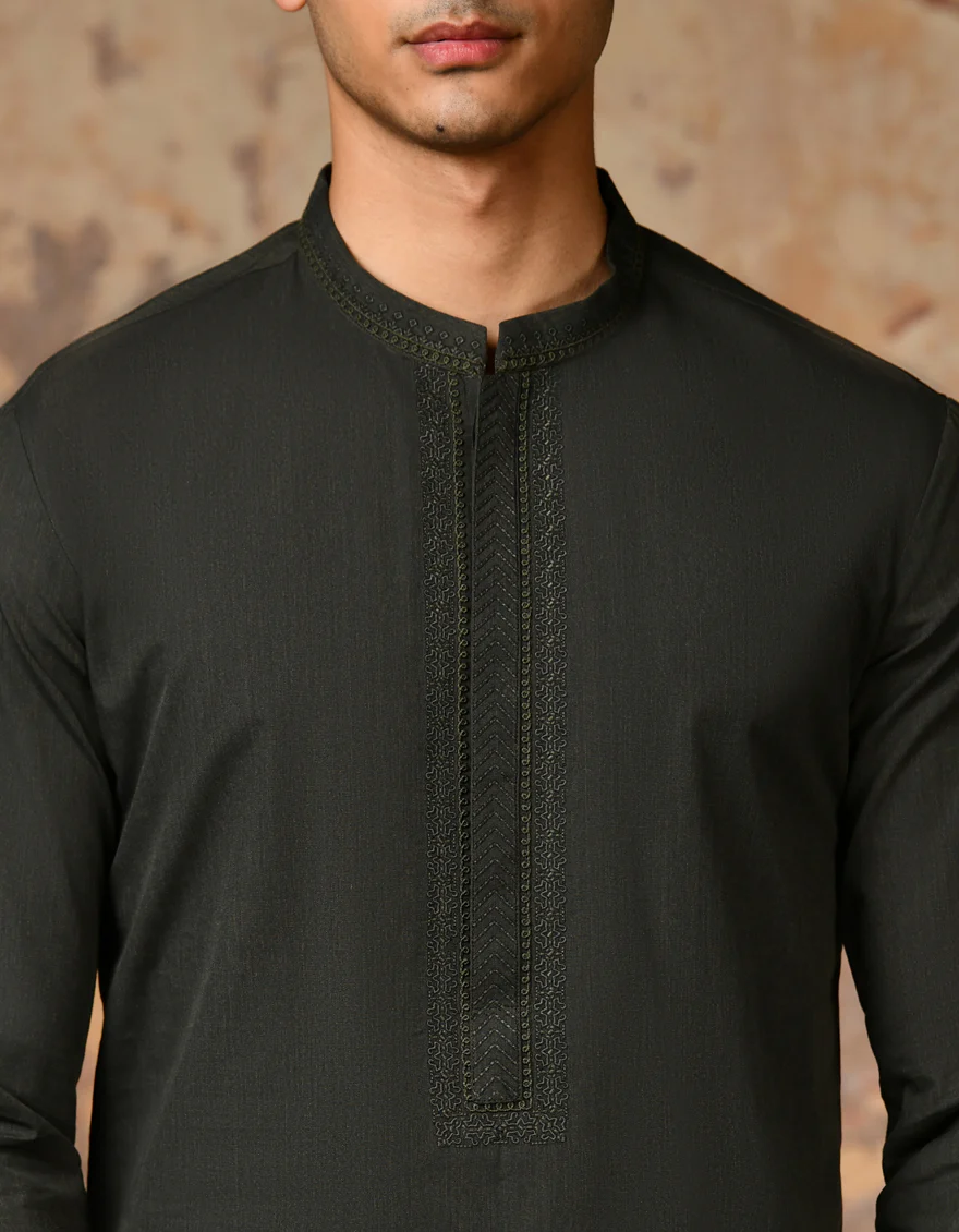 GREEN CVC KAMEEZ SHALWAR | JJKS-S-37828/S24/JJ8 - Image 3