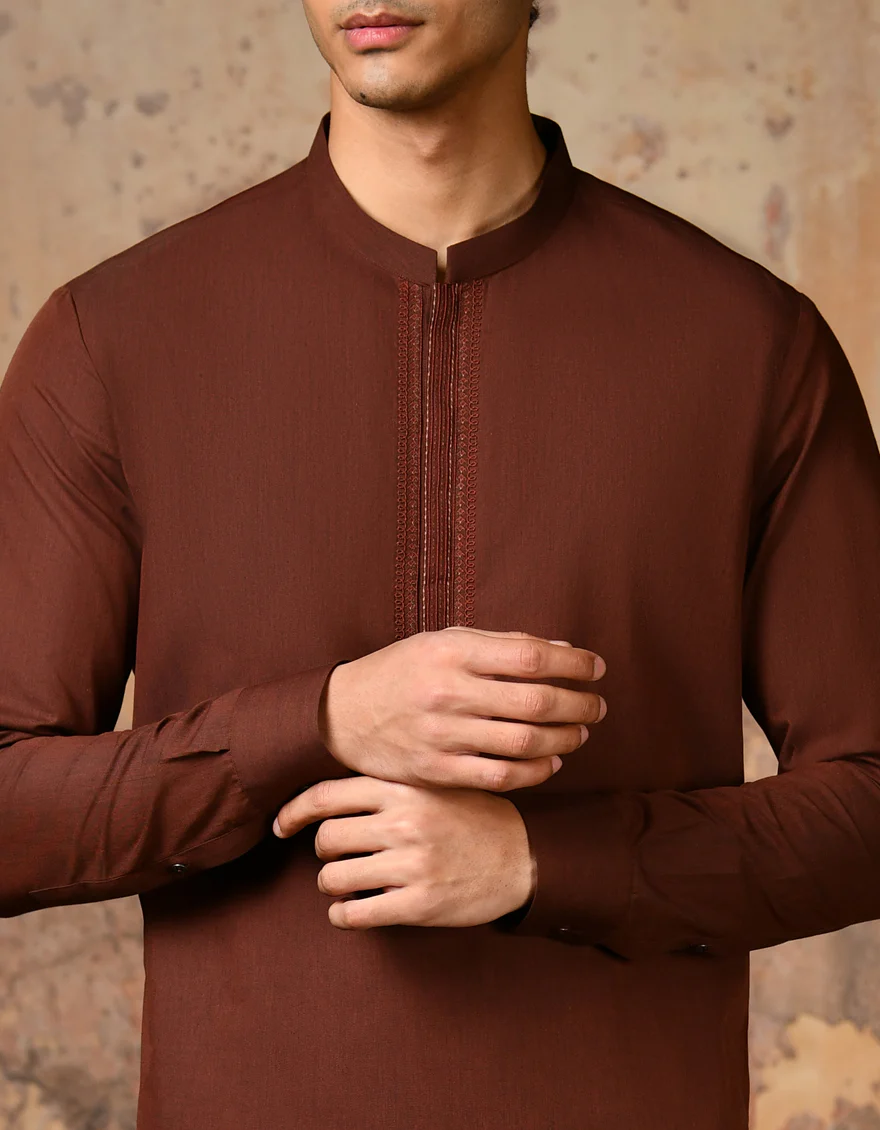 RED CVC KAMEEZ SHALWAR | JJKS-S-37831/S24/JJ8 - Image 2