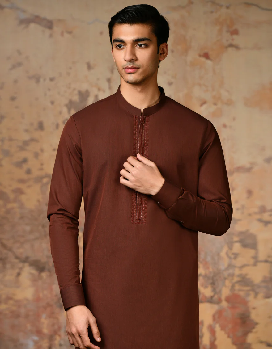 RED CVC KAMEEZ SHALWAR | JJKS-S-37831/S24/JJ8 - Image 3